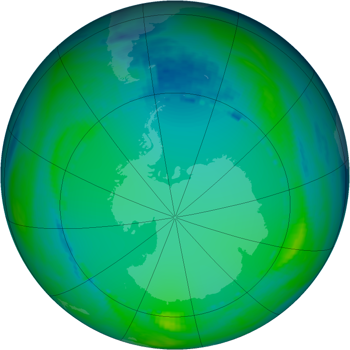 Ozone Map 1986-07-07